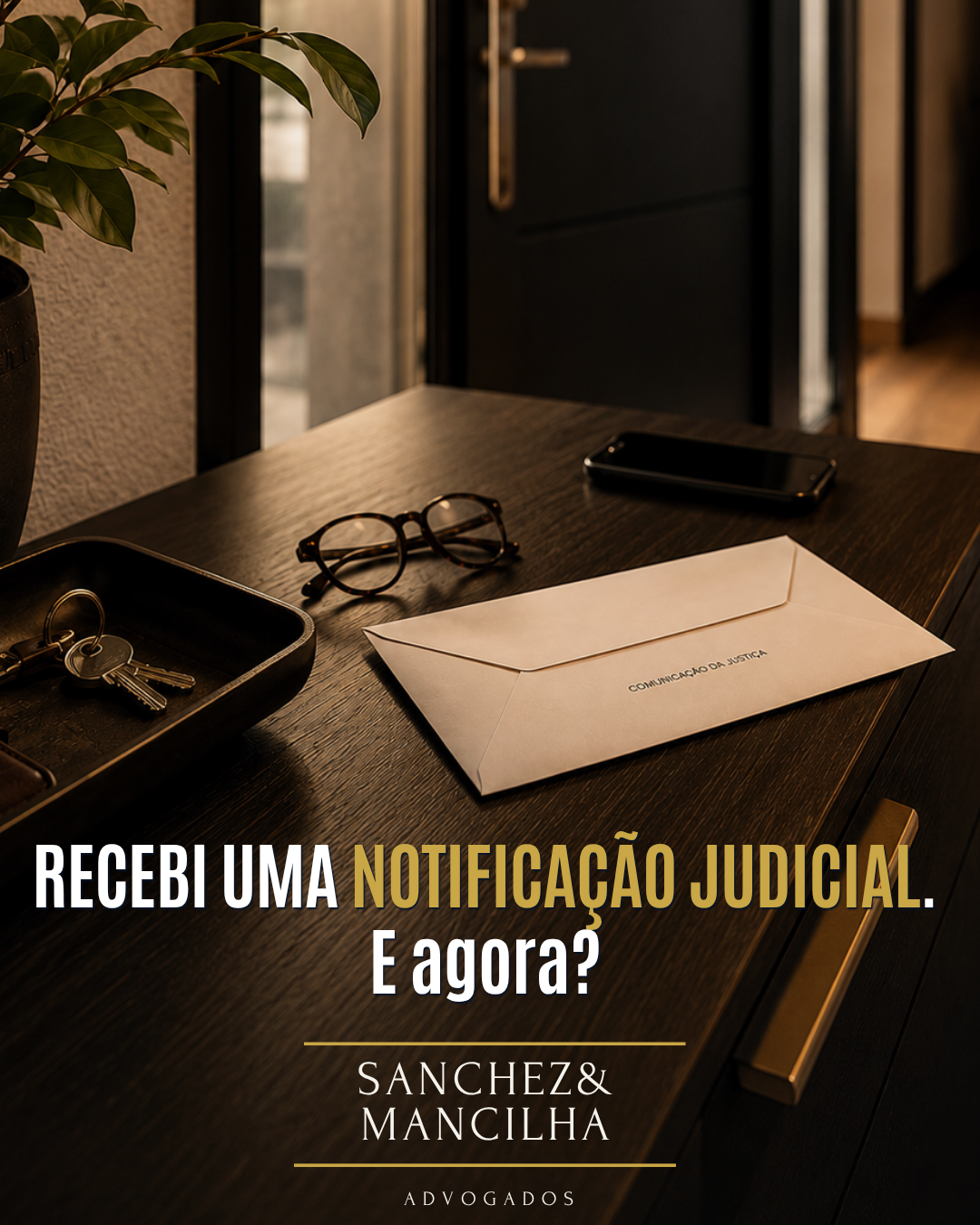 Notificação judicial e orientação jurídica para análise do processo